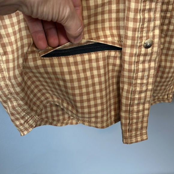 Braeval Shirt Mens Extra Large Tiera Gun Check Cotton Long Sleeve Patch L - Picture 7 of 14